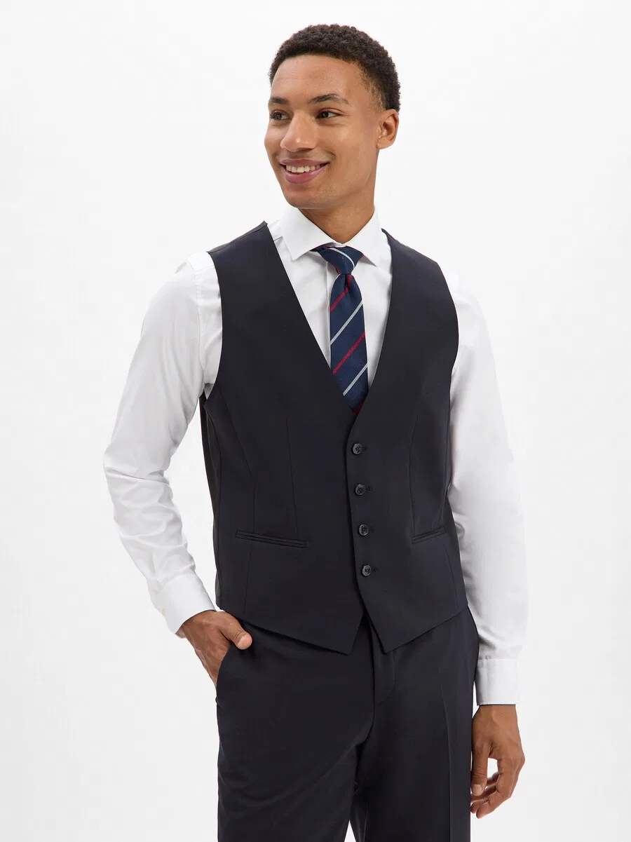 Жилет BOSS Suit Vest 'Jasper' в темно-синем цвете — фото 3