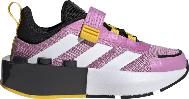 Кроссовки Adidas LEGO x Tech Runner EL Little Kid 'Bliss Orchid', фиолетовый — фото 2