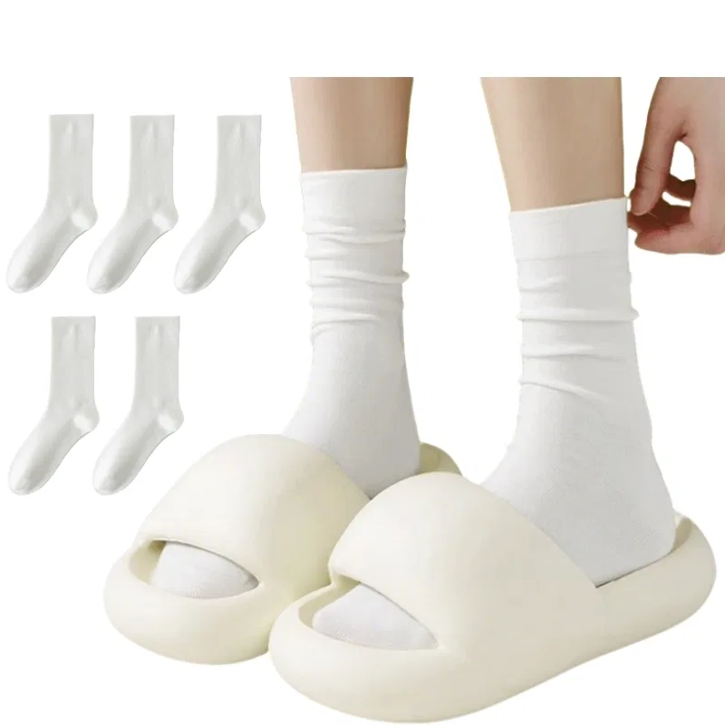 Детские носки с длинным паголенком, комплект из 5 пар, High Cotton Basic Spring Summer Thin Breathable MIIOW
