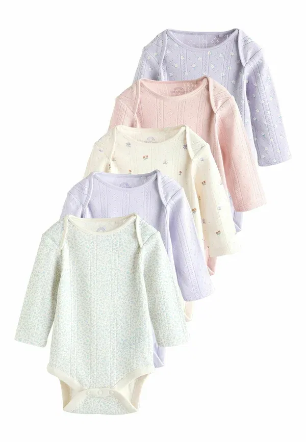Комплект из 5 боди с длинным рукавом, хлопок Regular fit - long sleeve 5 pack - body Next, Purple, фиолетовый