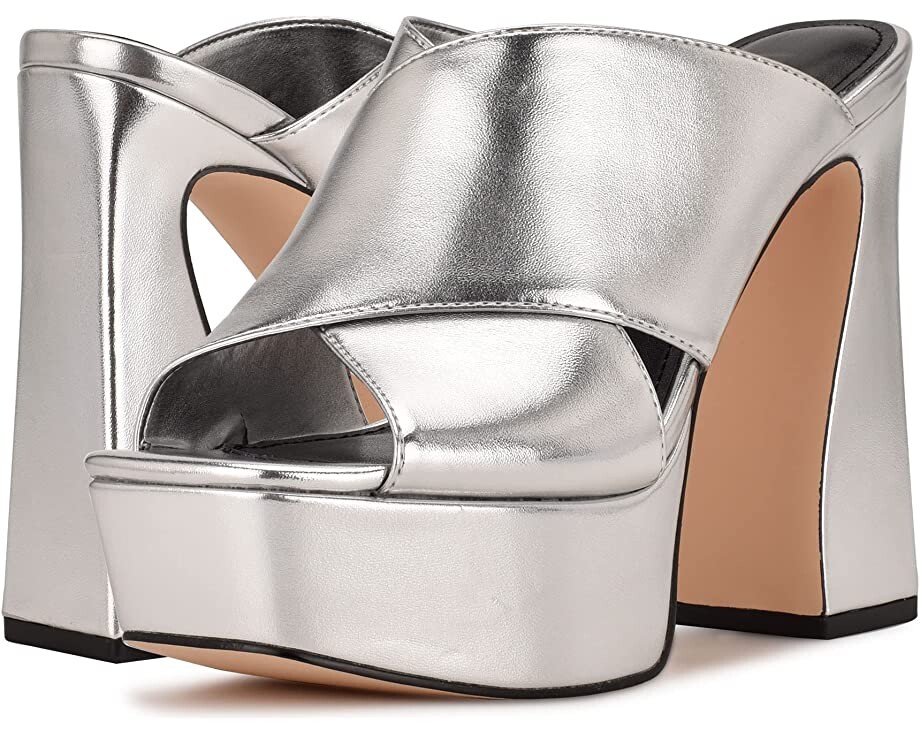 

Туфли на каблуках Girlz 3 Nine West, серебро