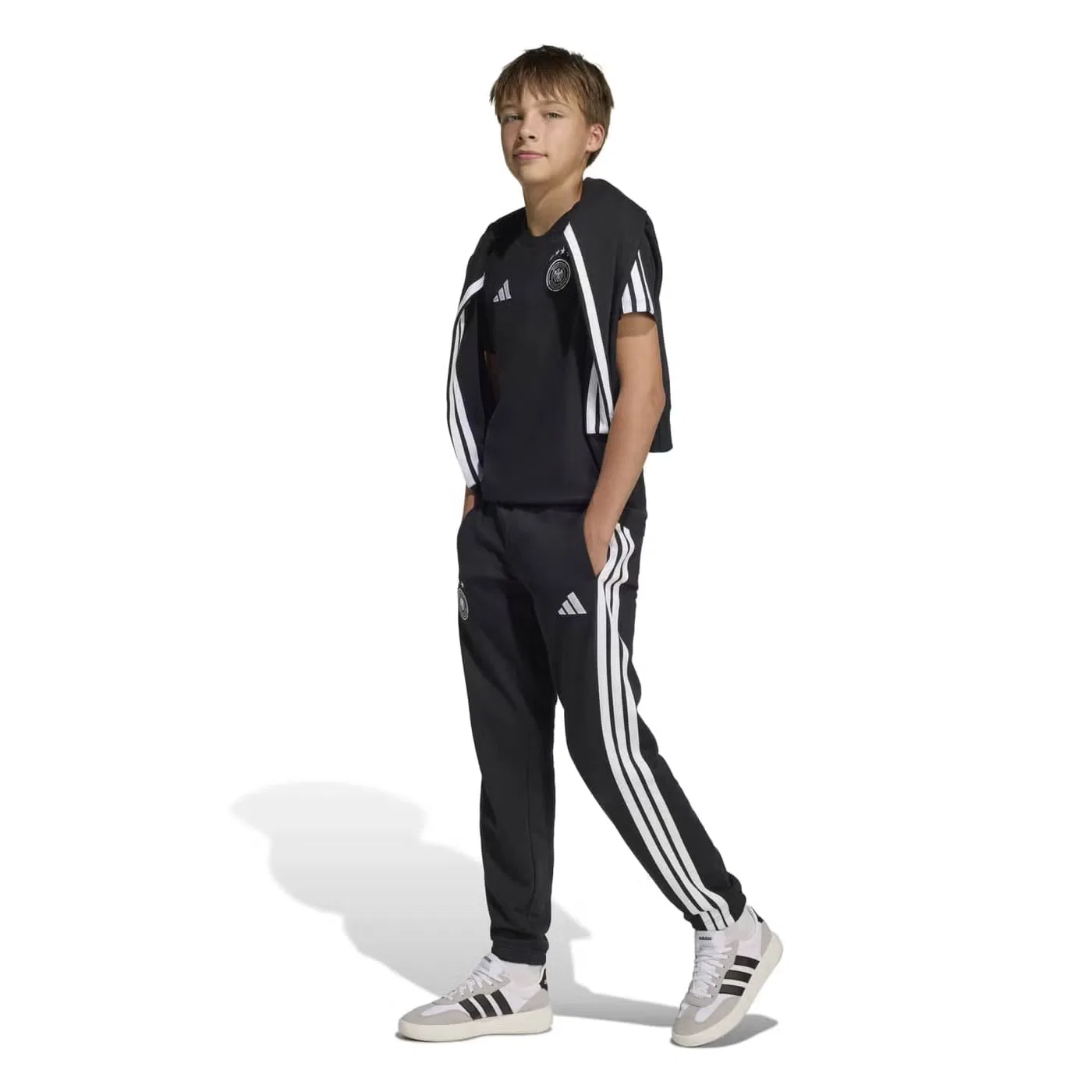 Футболка с футбольным принтом Germany DNA Adidas, черный — фото 4