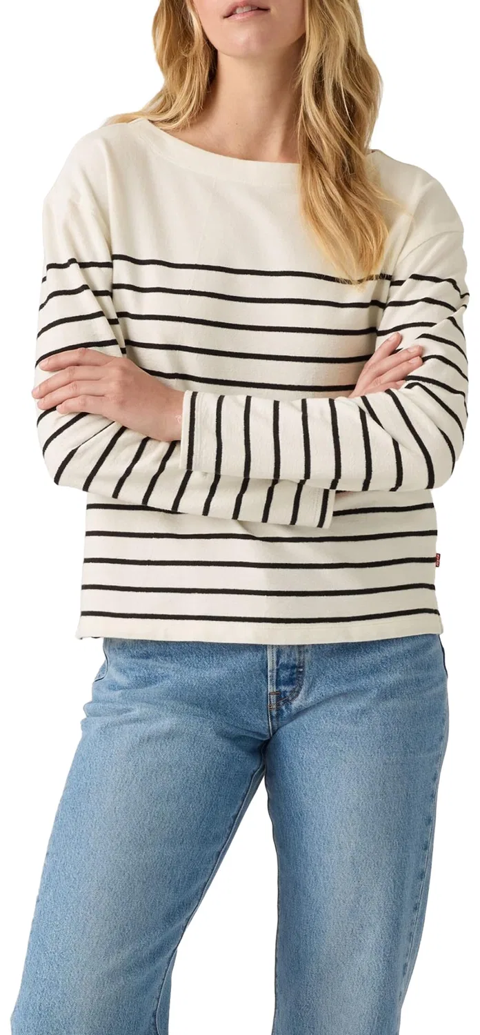 Женская футболка с полосками Marin Stripe Levi's, Egre Magnolia Stripe