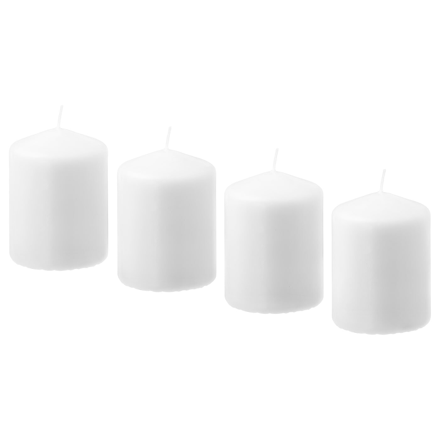 

HEMSJÖ ХЕМШО Свеча настольная, белая, 8 см IKEA