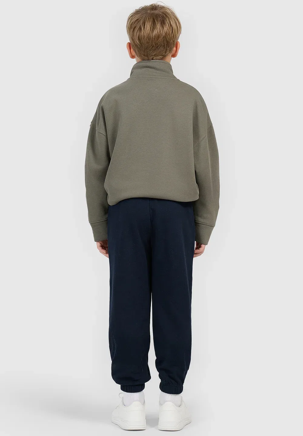 Spodnie dresowe joggery chłopięce - czarne 122 (6-7 лат) - спортивные штаны 4F, Navy — фото 3