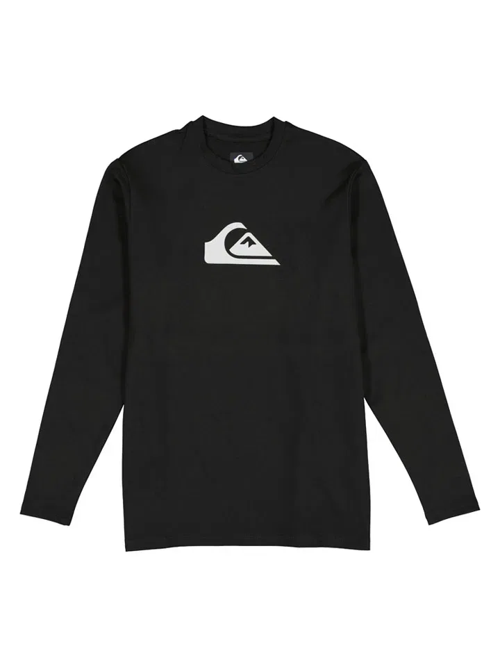 Пляжная рубашка однотонная Solid Streak Quiksilver, черный