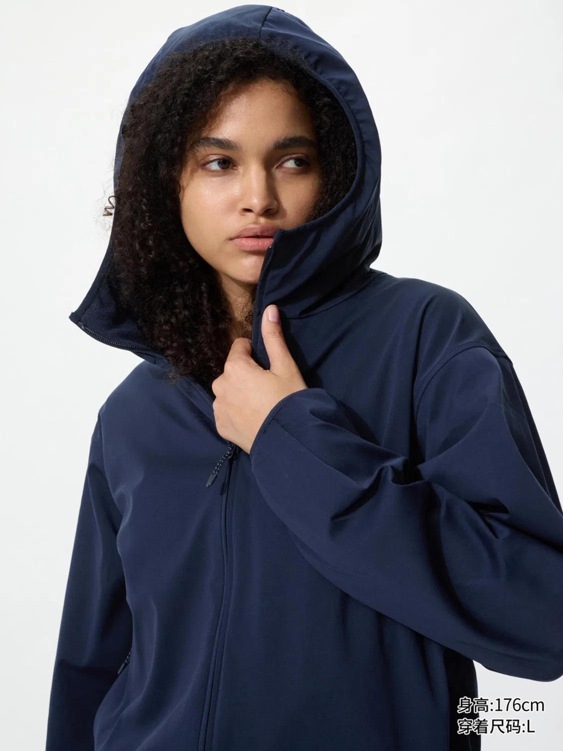 Куртка женская утепленная с капюшоном на молнии двусторонняя Uniqlo, розовый — фото 4