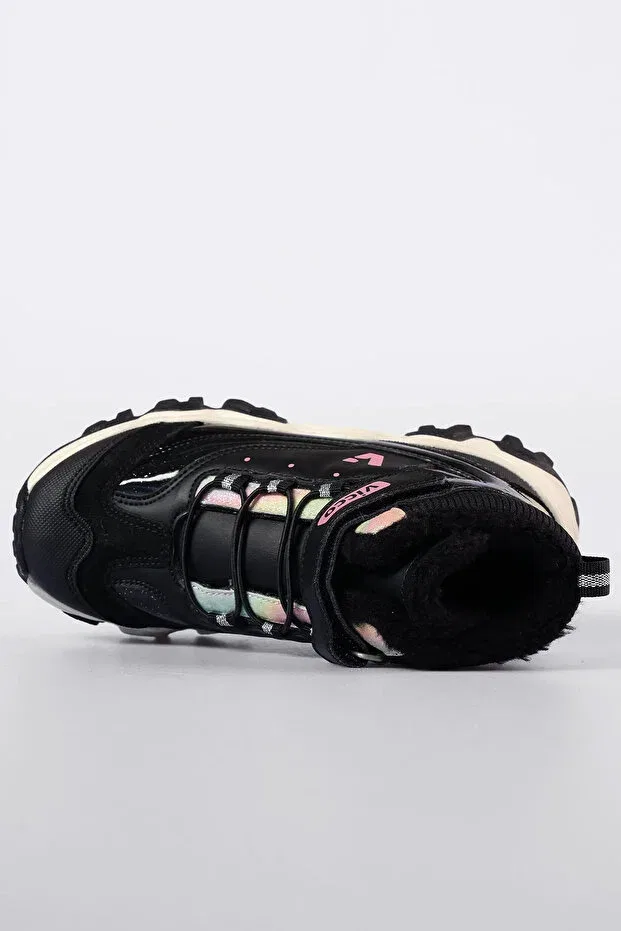 Детские ботинки для девочек без каблука Radus Velcro Girls' Daily Boots Vicco, Black — фото 3