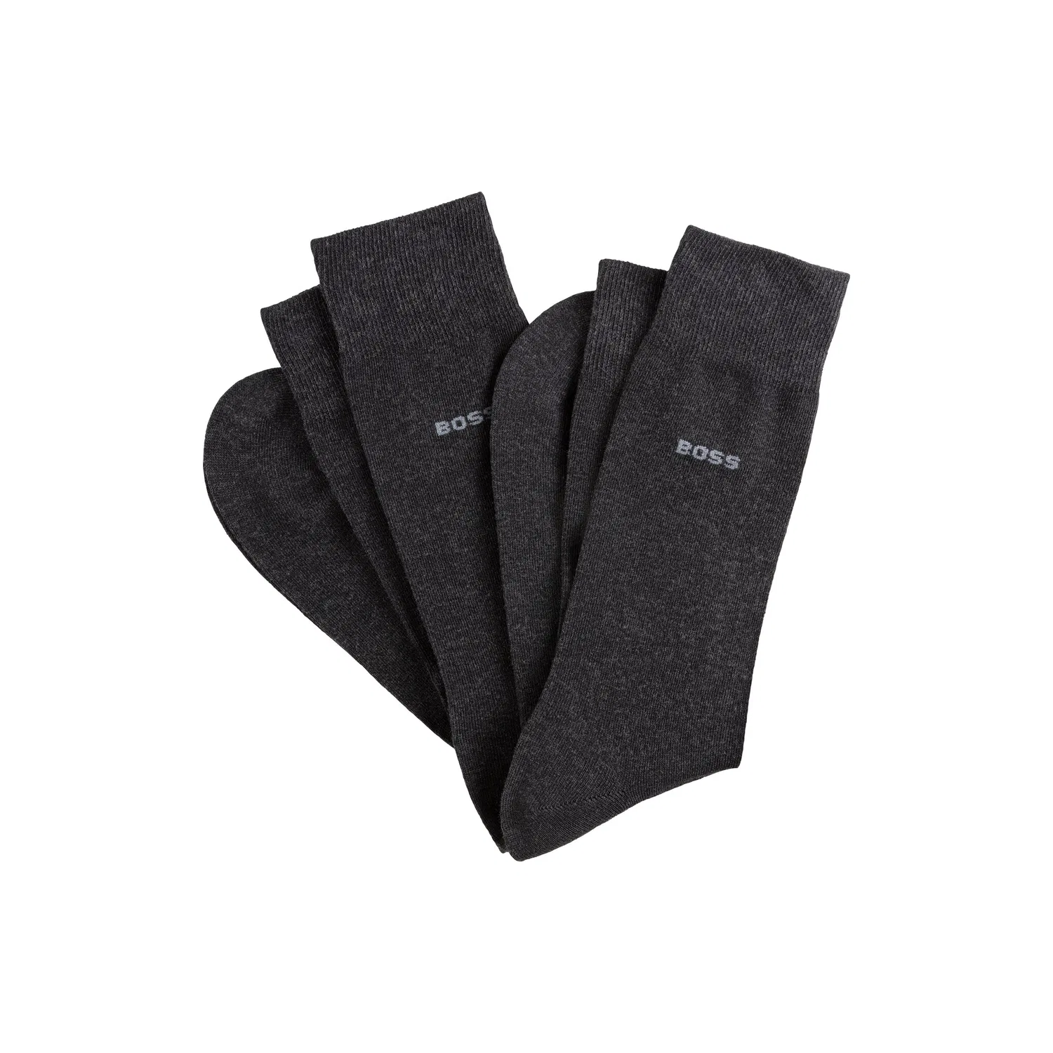 Мужские носки бизнес-класса 2 пары BOSS, Charcoal — фото 4