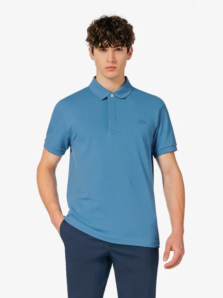 Поло мужское Lacoste PARIS, синий — фото 4