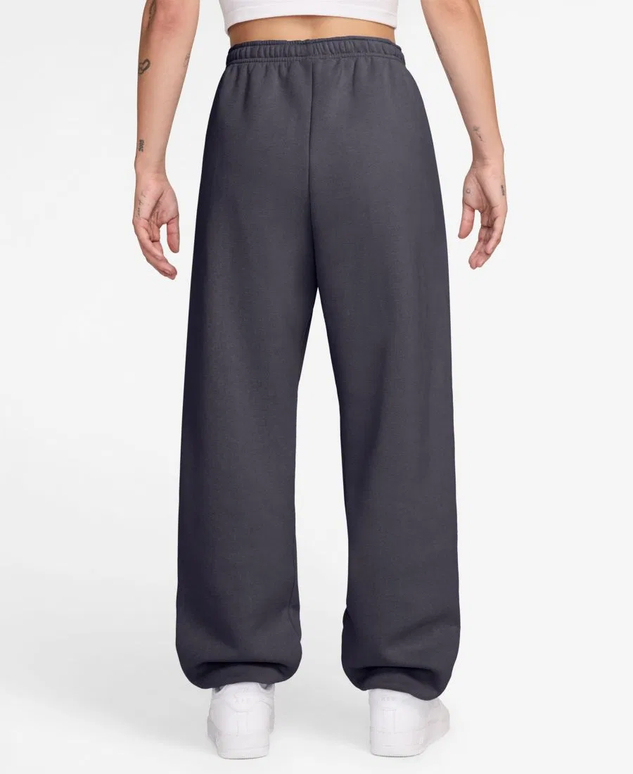 Женские брюки с высокой посадкой из флиса Studio Fleece Nike, Gridiron Sail — фото 3