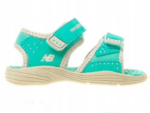 Детские сандалии с липучкой New Balance, Цвет: Grun