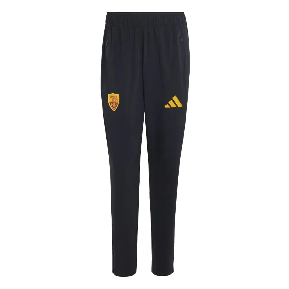 Мужские спортивные брюки с принтом AS Roma Tiro Travel Adidas, Black