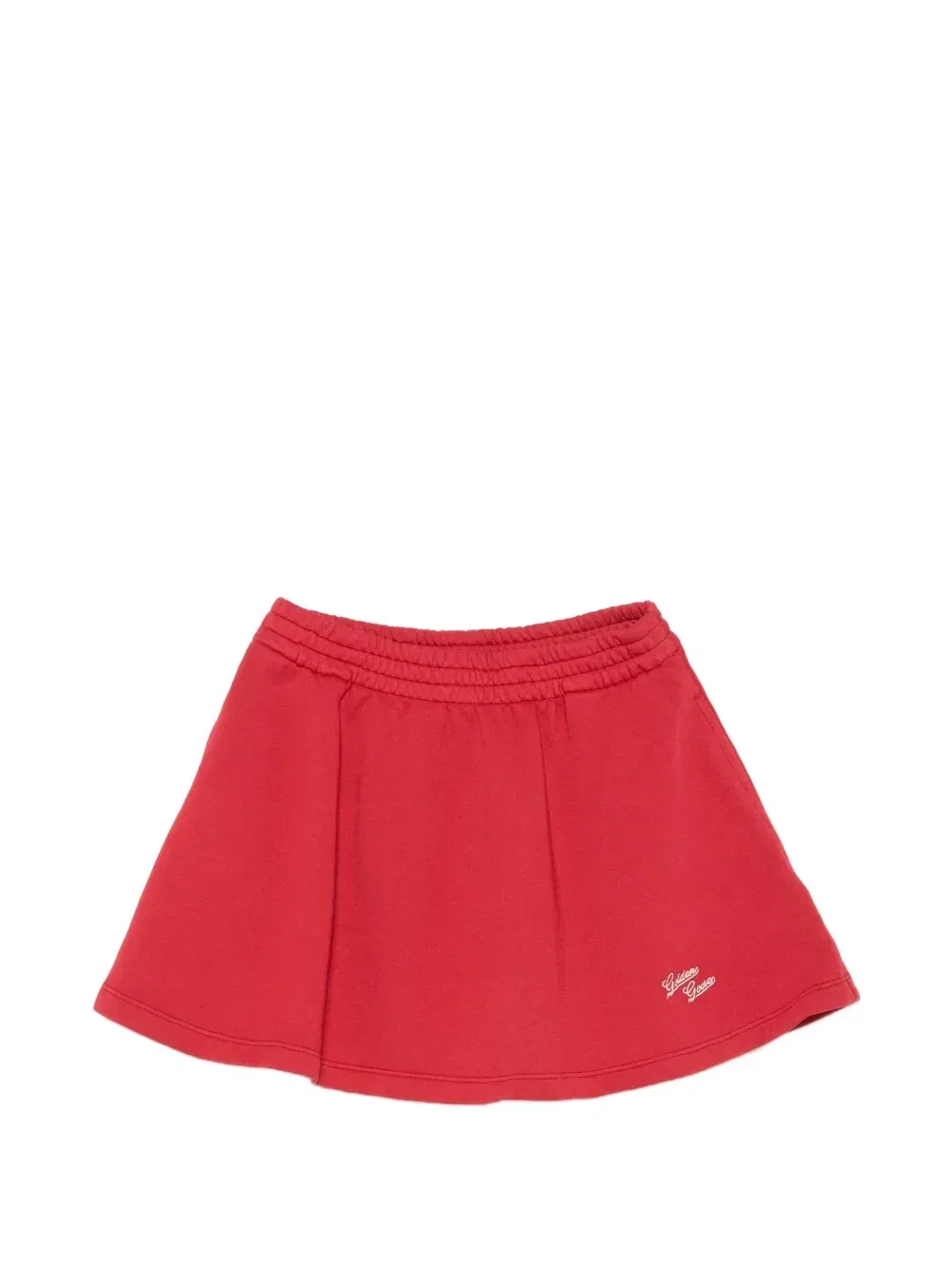 Юбка с вышитым логотипом Golden Goose Kids, красный