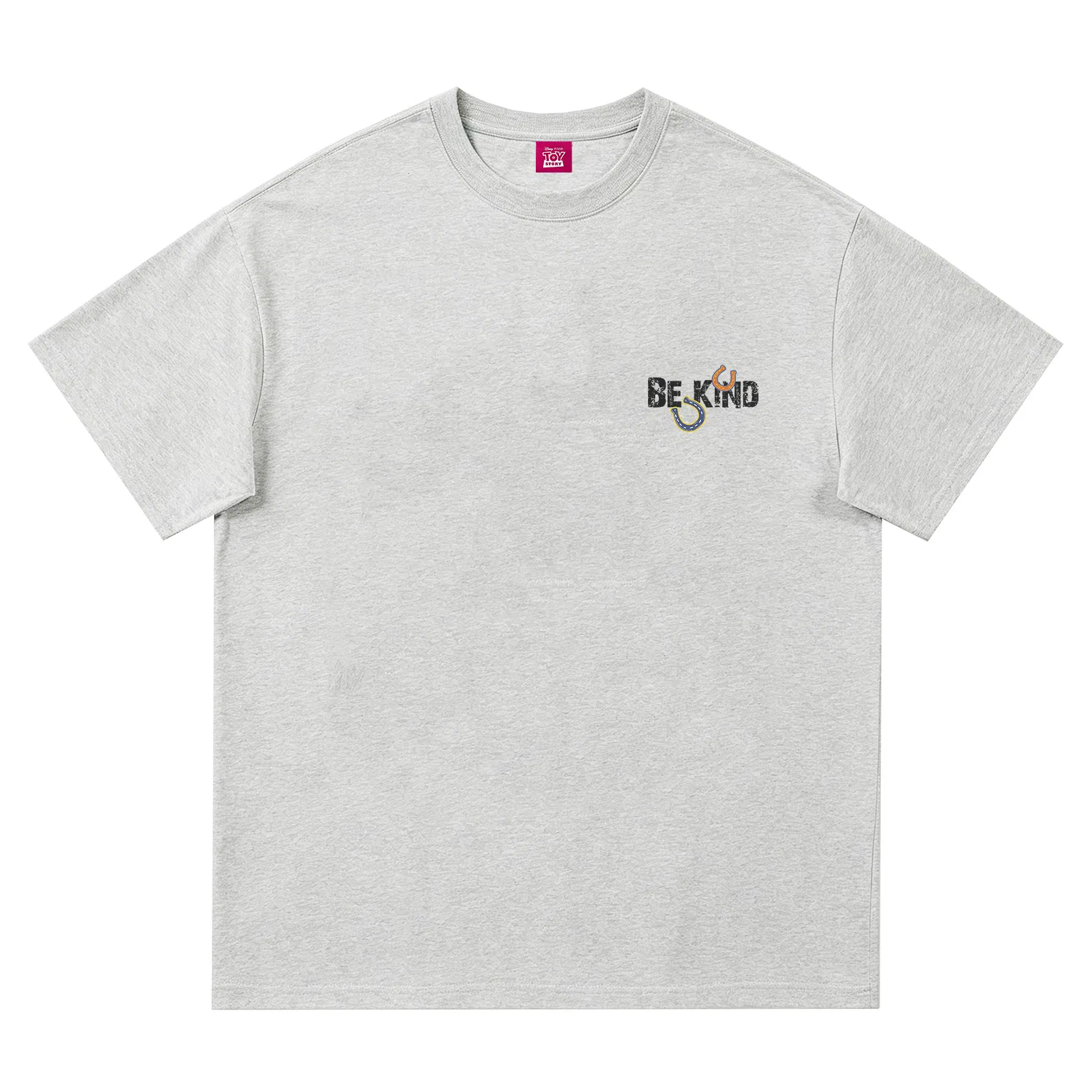Детская футболка с принтом Disney Unisex Crew Neck Thin Straight Fit, Disney, White Heather Gray — фото 3