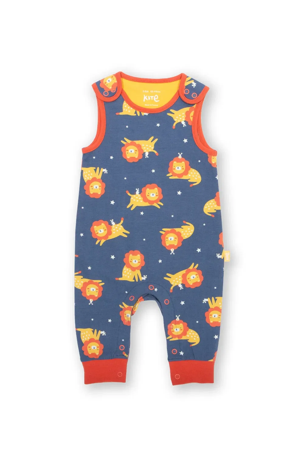 Детский комбинезон с принтом Baby lion and mouse Kite, Navy