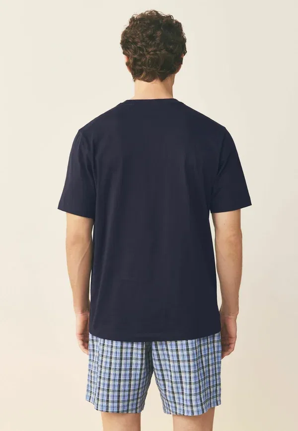 Комплект пижамы с принтом Frankie Thorp Short Sleeve Set Next, navy blue, темно-синий — фото 3