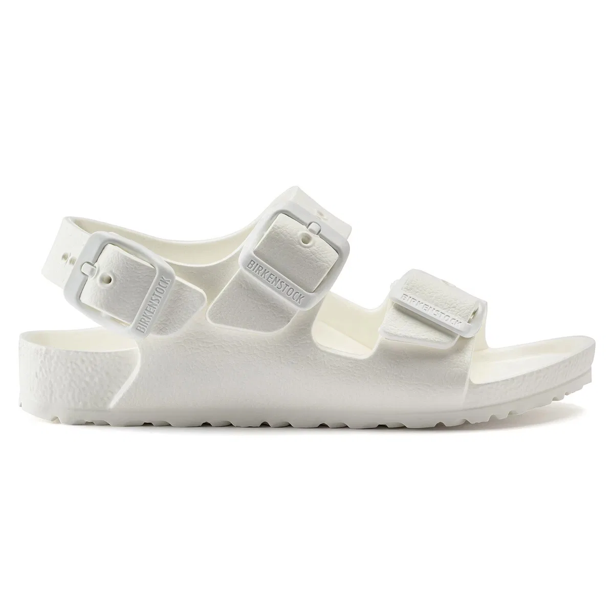 Детские сандалии с тремя регулируемыми ремешками Milano Birkenstock, White Eva — фото 3