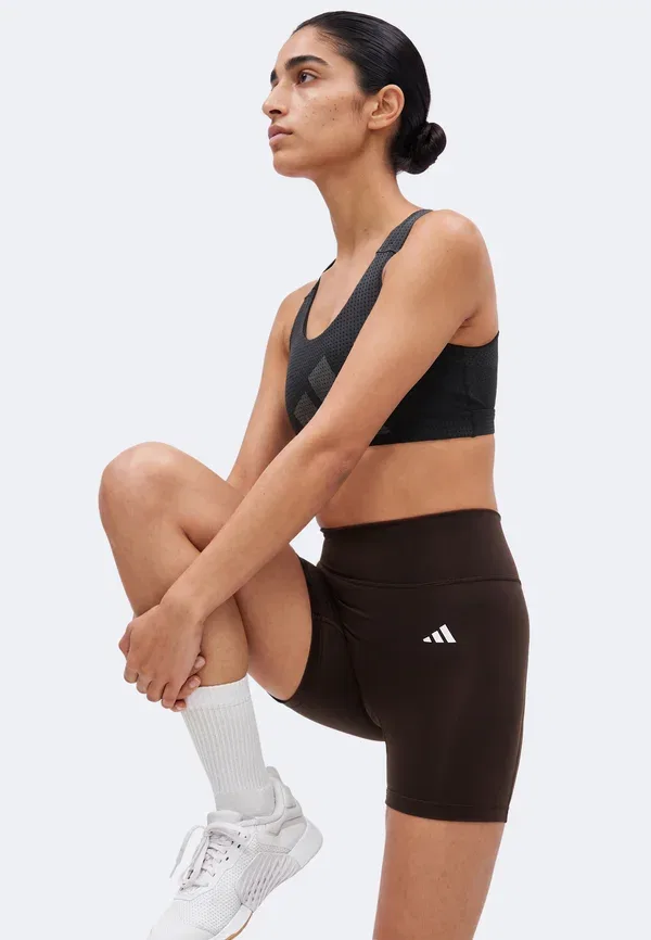 Леггинсы для тренировок Optime Essentials - леггинсы Adidas Performance, кофейный — фото 4