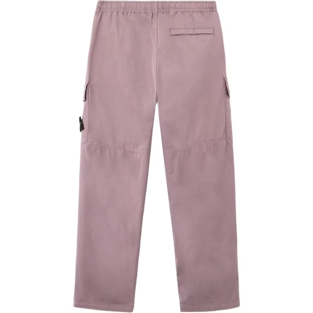 Мужские карго-брюки свободного кроя с патчем Stone Island, Purple Gray — фото 3
