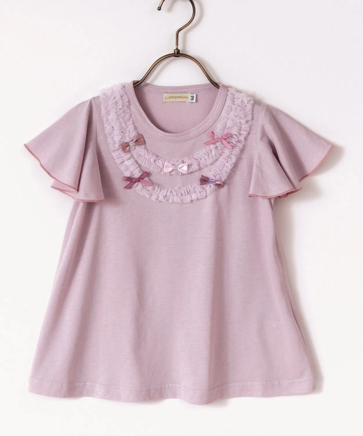 Детская туника-украшение с длинным рукавом модель Jewelry, panpantutu, Baby Pink — фото 2