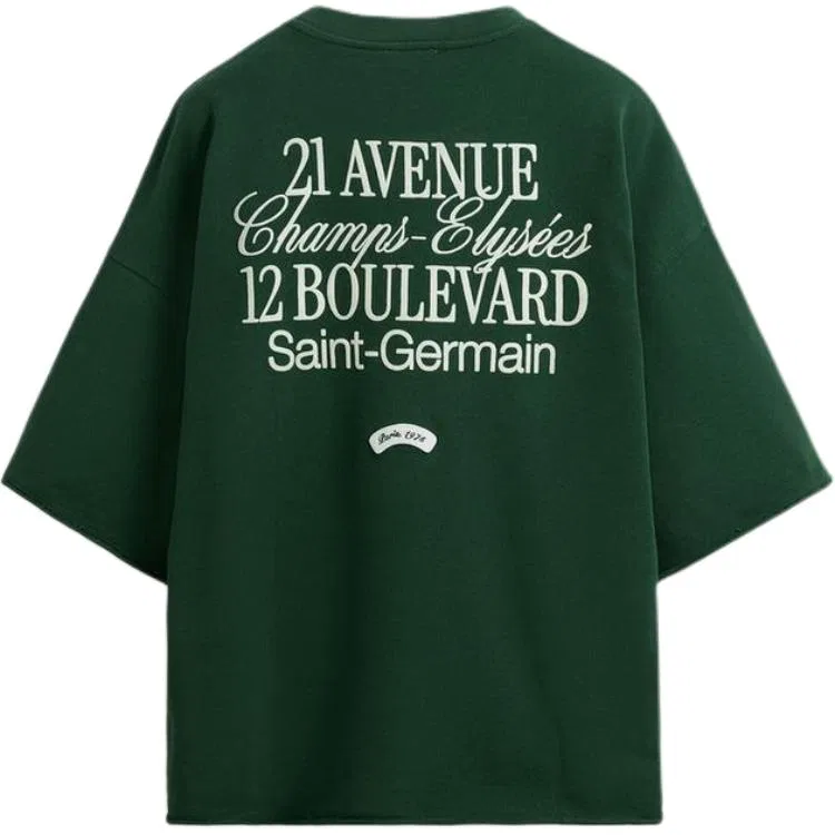 Мужской свитшот с круглым вырезом Green ZARA, Green — фото 3