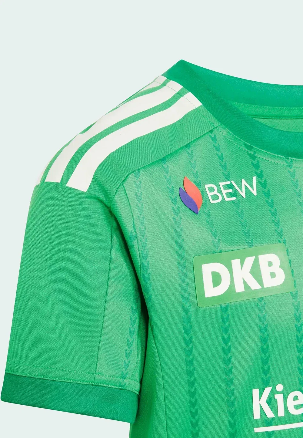Футболка Fuechse Berlin, домашняя, детская - спортивная футболка Adidas Performance, Green — фото 3