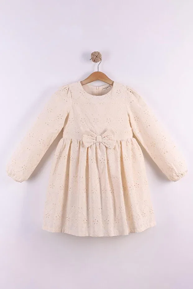 Детское платье для девочек с длинным рукавом Kidello, Beige