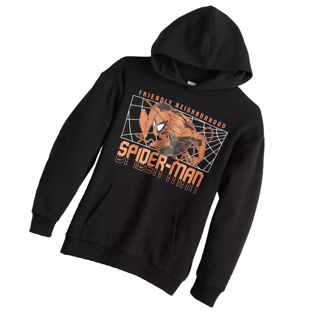 Детское худи для мальчиков с принтом Spider-Man Mad Engine, Black — фото 4