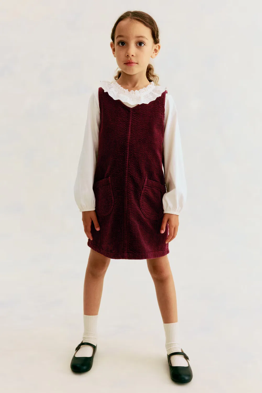 Сарафан из вельвета H&M, Dunkelrot