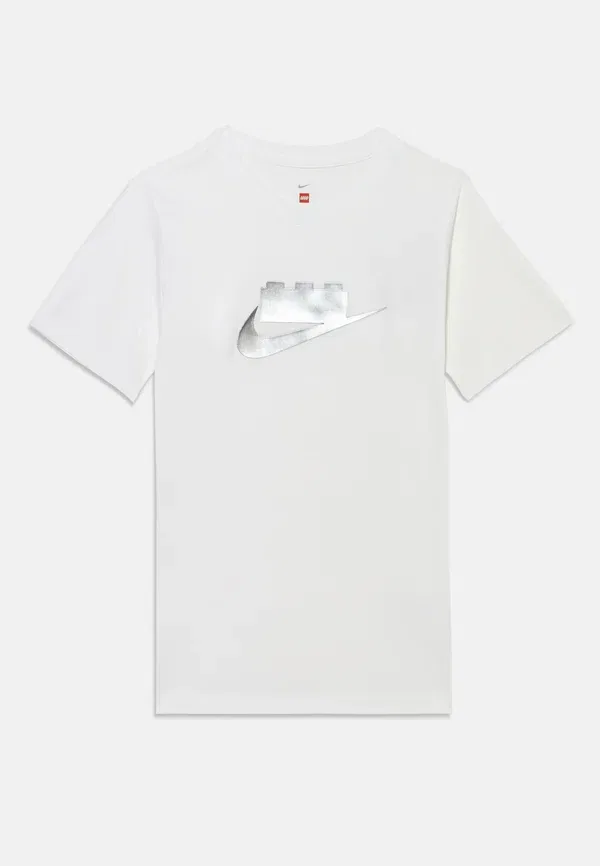 Футболка с принтом, полупрозрачная, Nike Sportswear unisex, White, белый