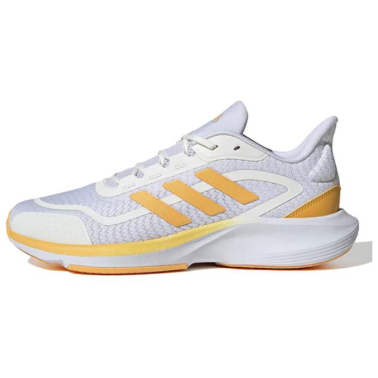 

Adidas Скользоустойчивые износостойкие низкие повседневные беговые кроссовки Unisex бело-желтые, цвет White Yellow