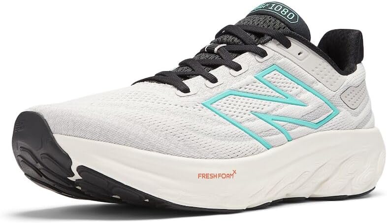 

Кроссовки для бега New Balance Mens Fresh Foam X 1080 V13, Grey Matter/Cyber Jade/Black
