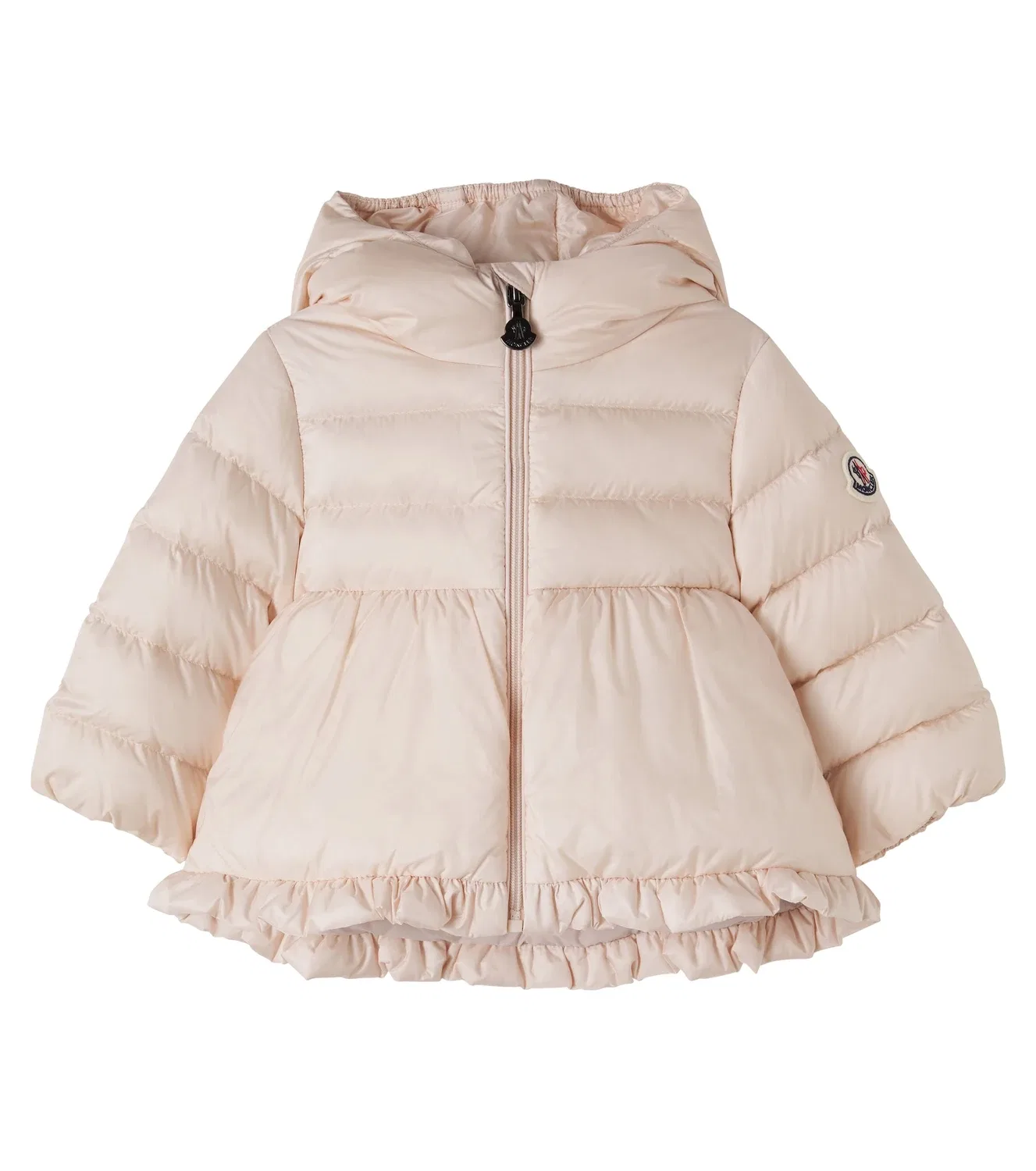 Детская пуховая куртка с наполнителем из пуха Odile Moncler Enfant, розовый