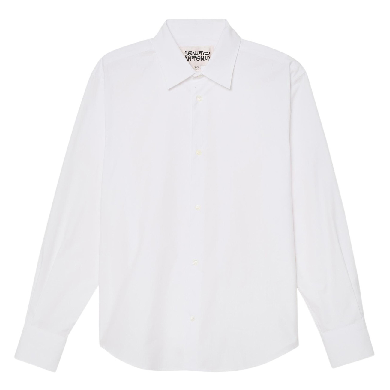 Рубашка Zara Benito Antonio Collection Regular Fit Cotton Poplin, белый