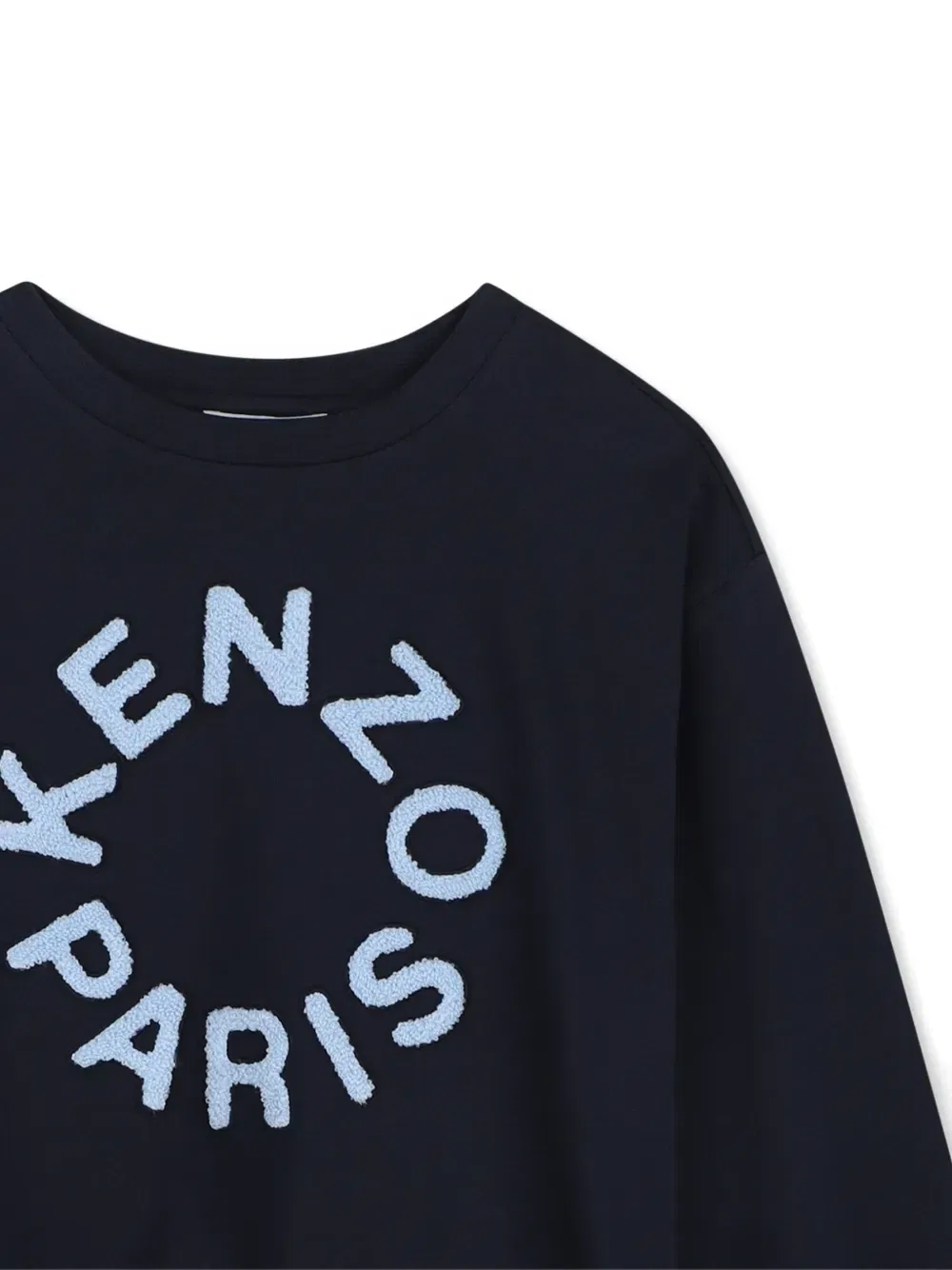 Футболка с длинными рукавами и логотипом Kenzo Kids, синий — фото 3
