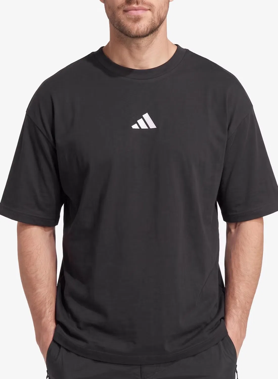 Футболка с принтом Manga Graphic Adidas, черный — фото 3