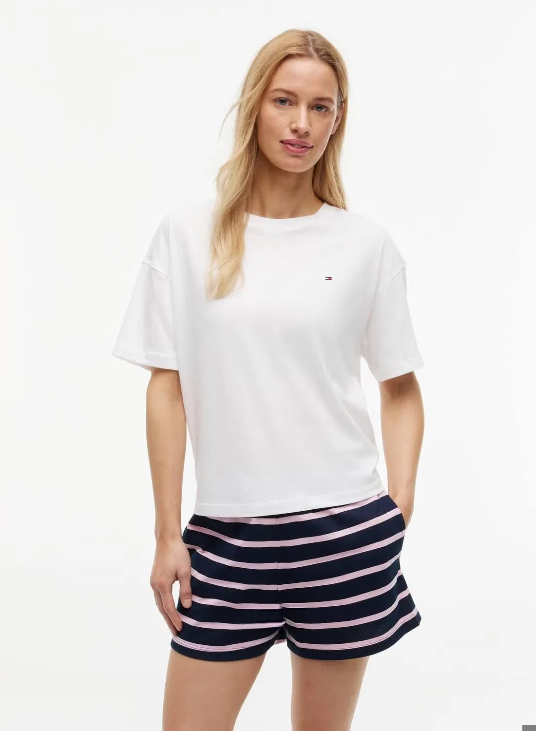 Футболка для пижамы свободного кроя Tommy Hilfiger, белый