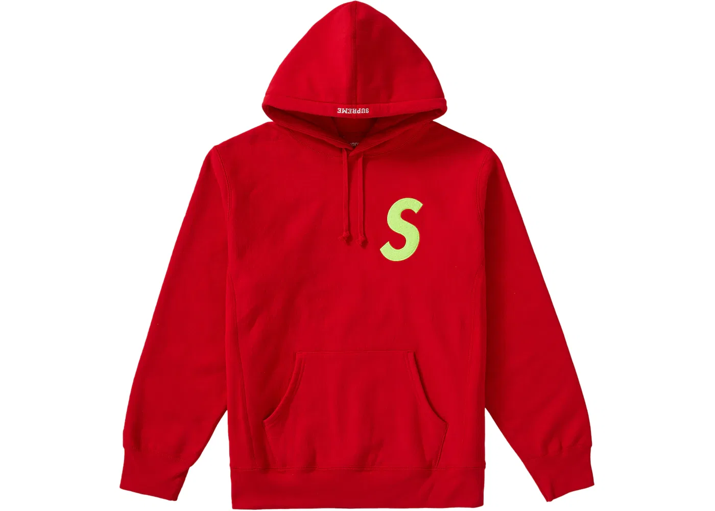 Мужская худи с контрастной аппликацией Supreme S Logo