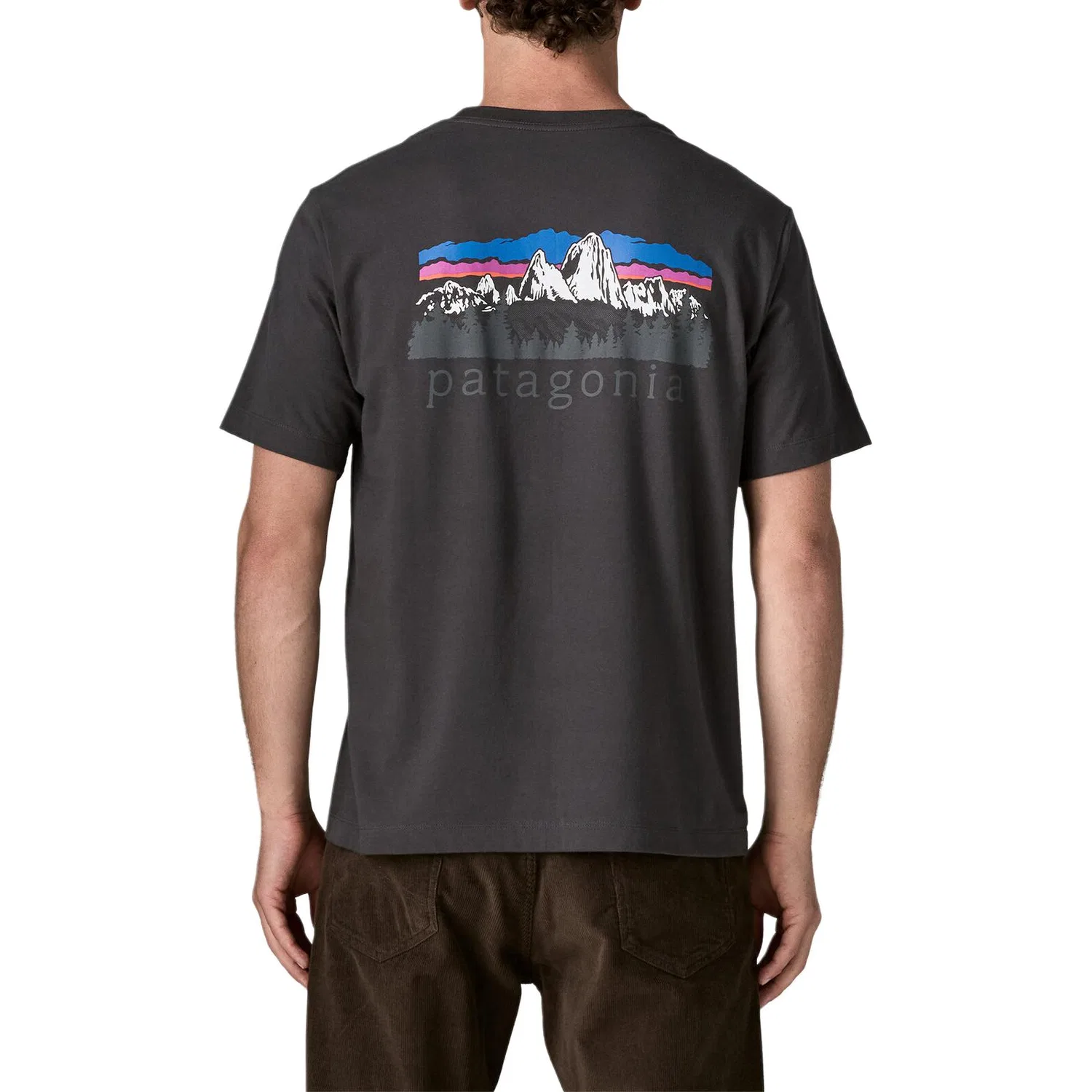 Мужская футболка с круглым вырезом из органического хлопка Patagonia, Ink Black