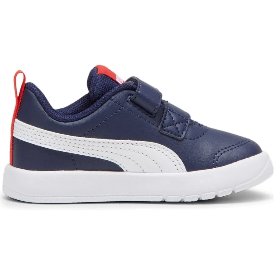Детские спортивные кроссовки с липучками Courtflex V3 V Inf Puma, Темно-синий — фото 2