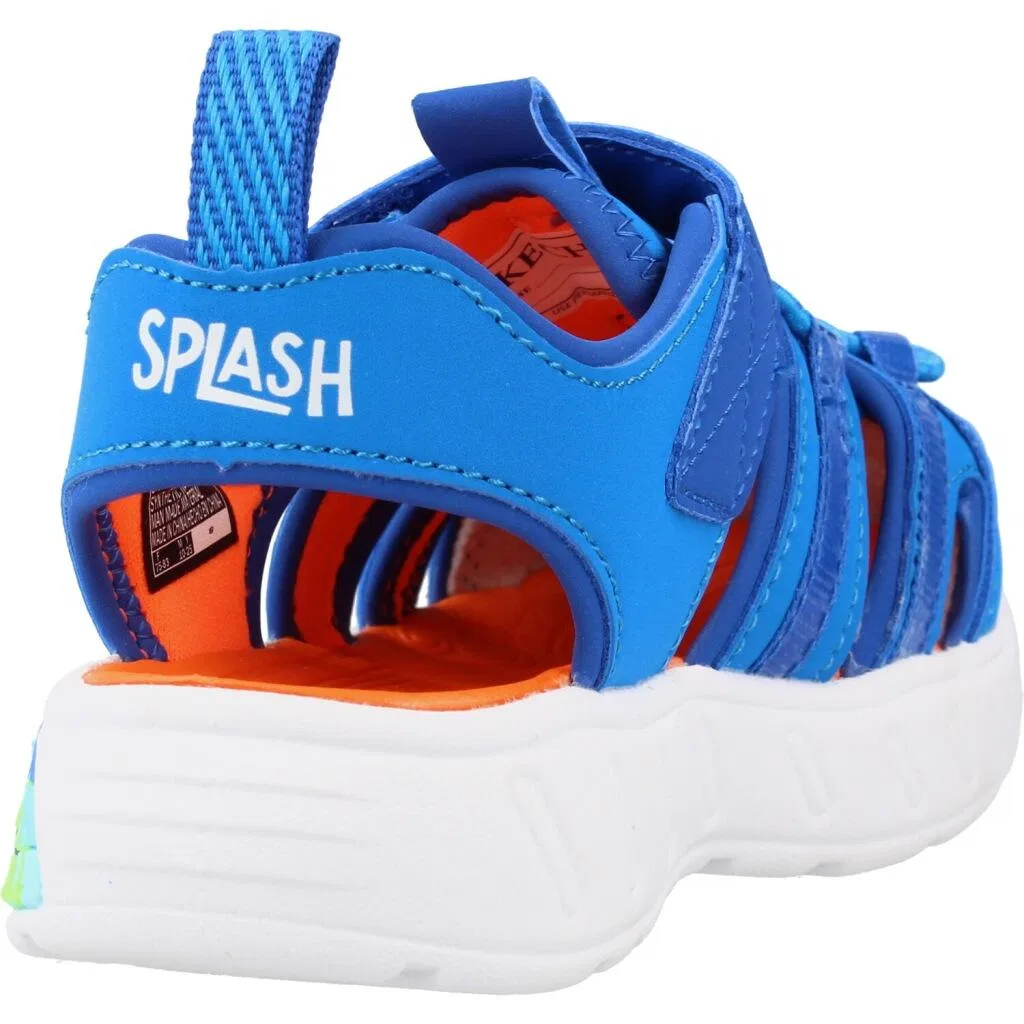 Детские сандалии с принтом Play Scene Splash Skechers, Bunt Jeansblau — фото 3