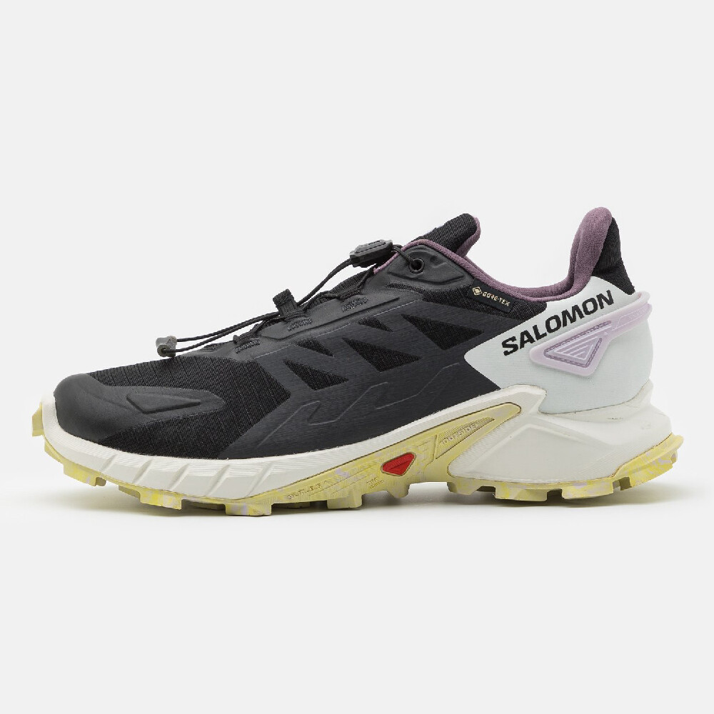 

Кроссовки Salomon Supercross 4 GTX, черный/белый/сетло-желтый/светло-сиреневый