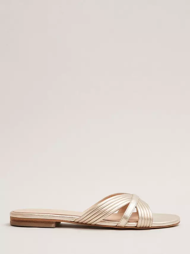 Сандалии Phase Eight Leather Slip On, золотой
