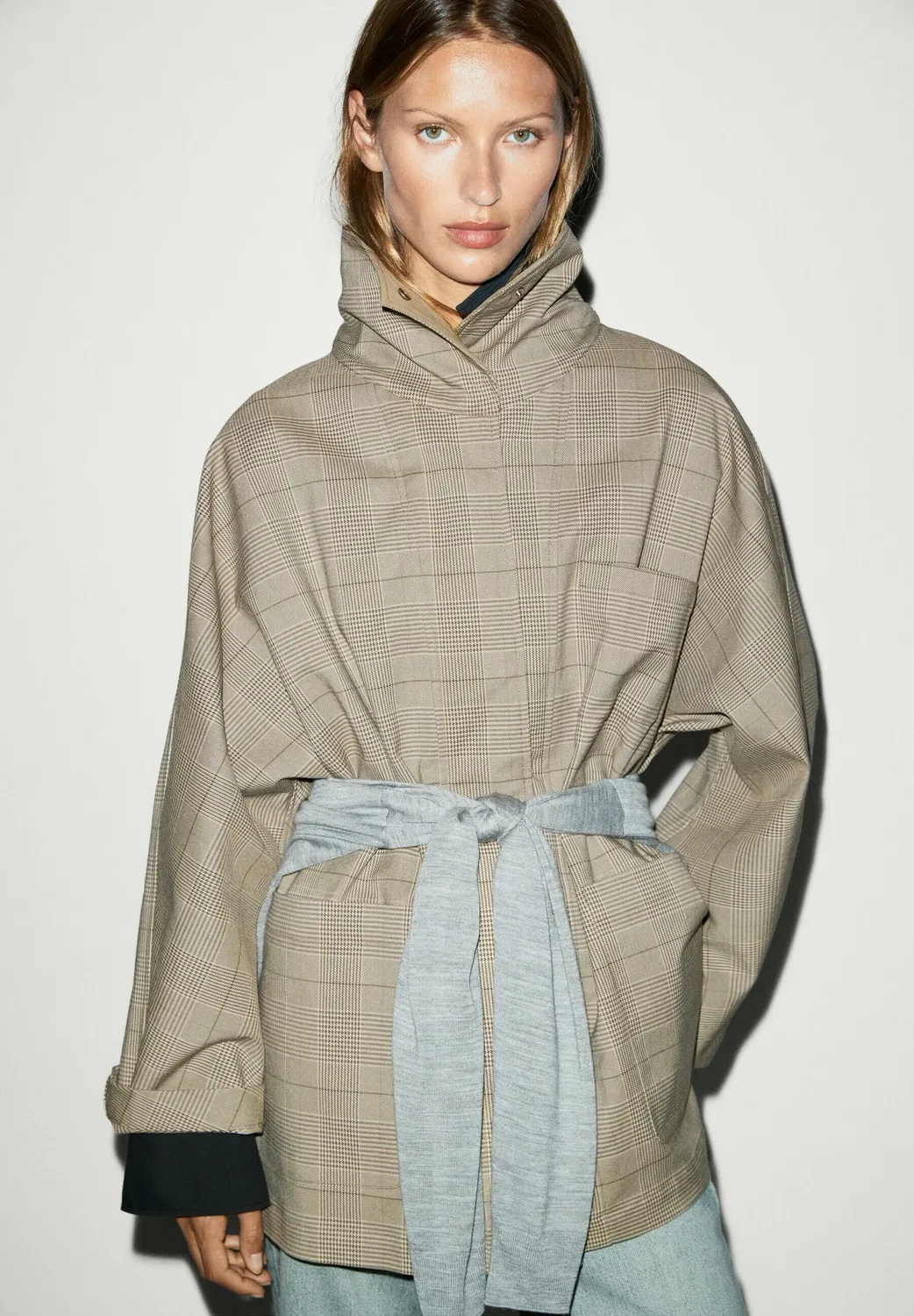 Короткая шерсть Massimo Dutti, Khaki — фото 4