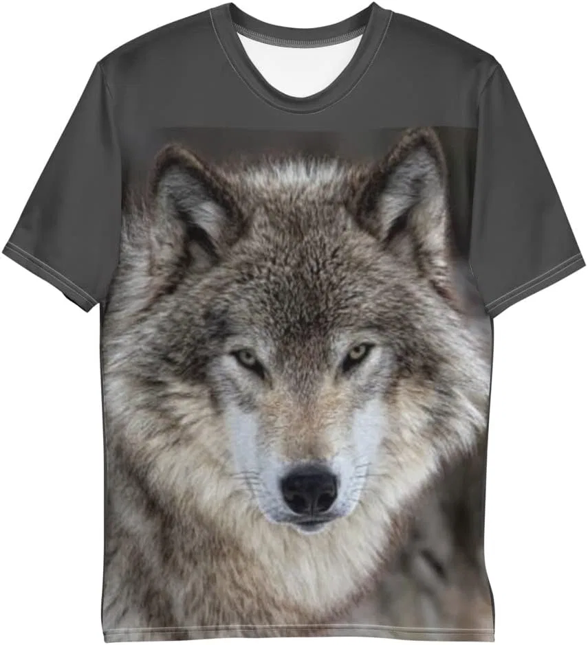 Мужская футболка с принтом Lone Wolf Coyote, White