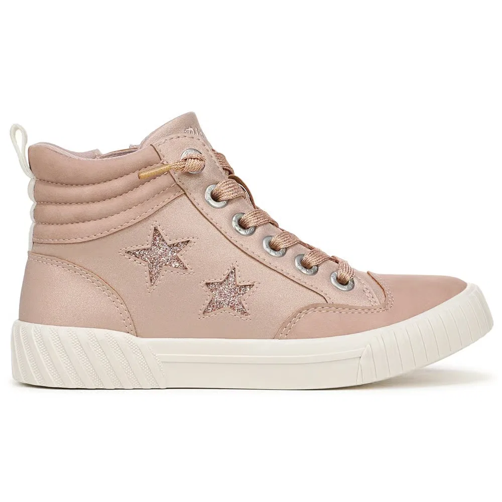Детские высокие кроссовки Wanderland-K Blowfish Malibu, Blush Pink/Rose Gold Glitter — фото 2