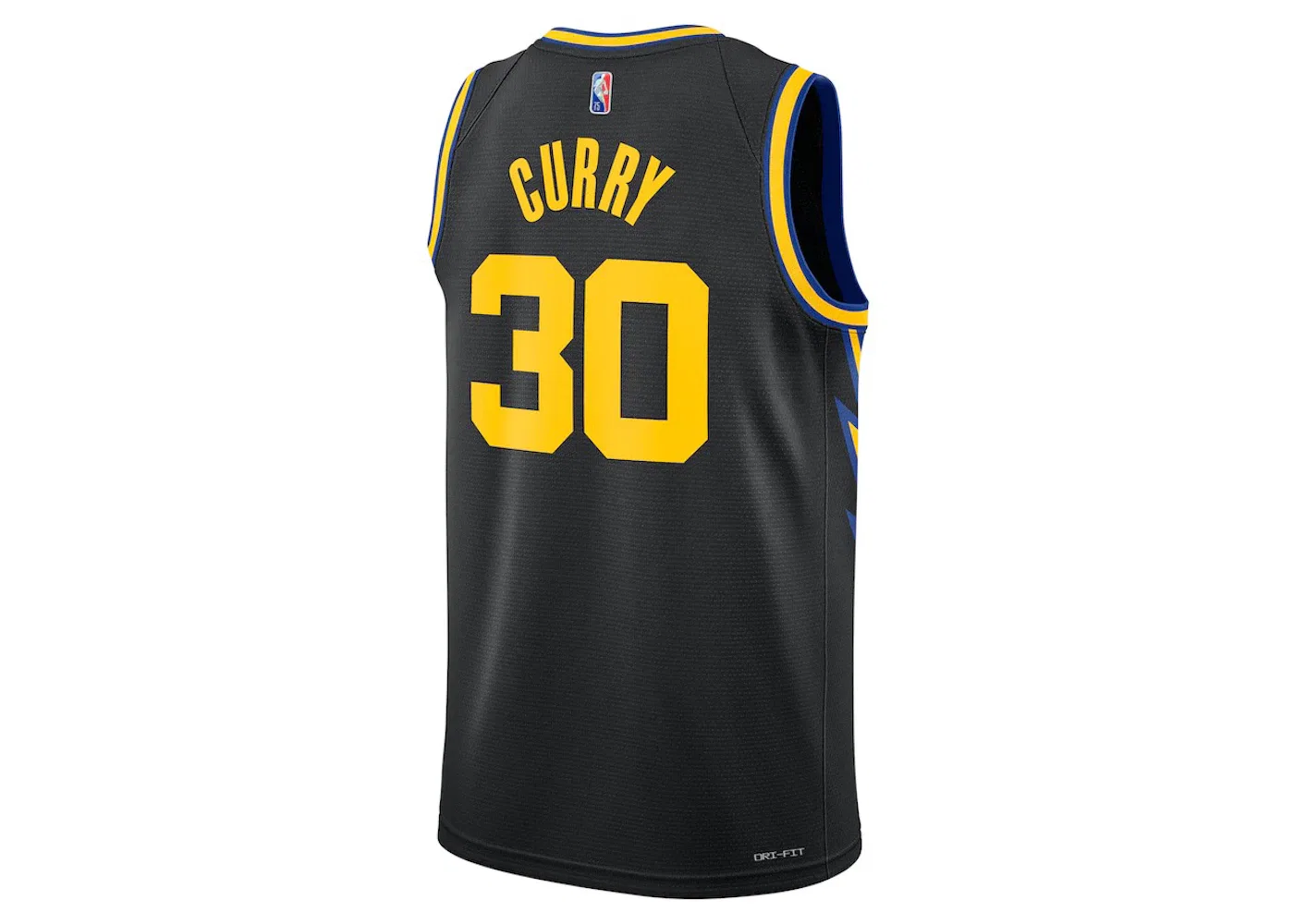 Мужская баскетбольная джерси Golden State Warriors Stephen Curry City Edition Swingman Jersey Nike, Black — фото 2