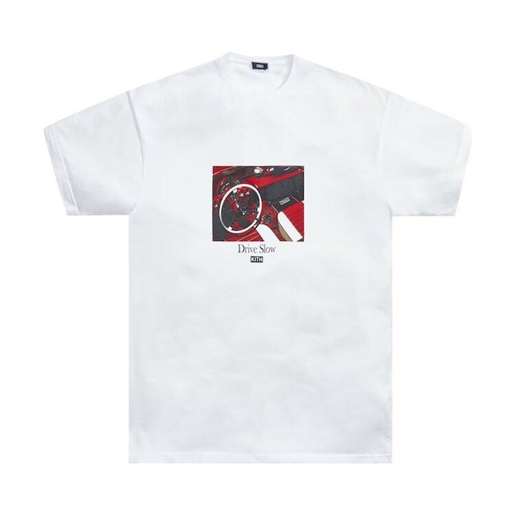 

Футболка Kith Drive Slow Tee 'White', белый