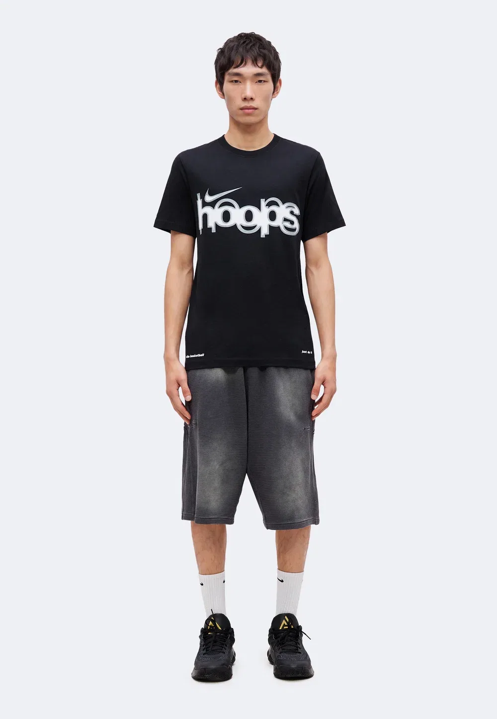 Футболка с принтом Tee asbury hoops Nike Performance, Black — фото 2